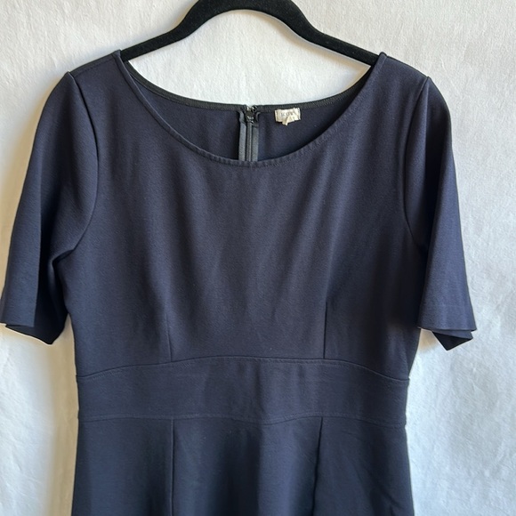 J. Crew short sleeve little black dress, size 10 - Picture 2 of 9